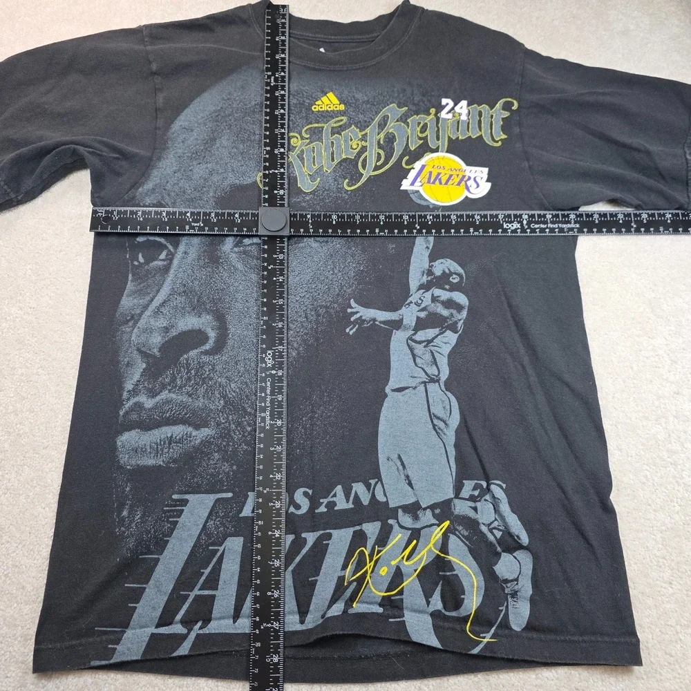Adidas Kobe Bryant Lakers T-Shirt Mens M Black NBA Basketball Graphic Tee Cotton